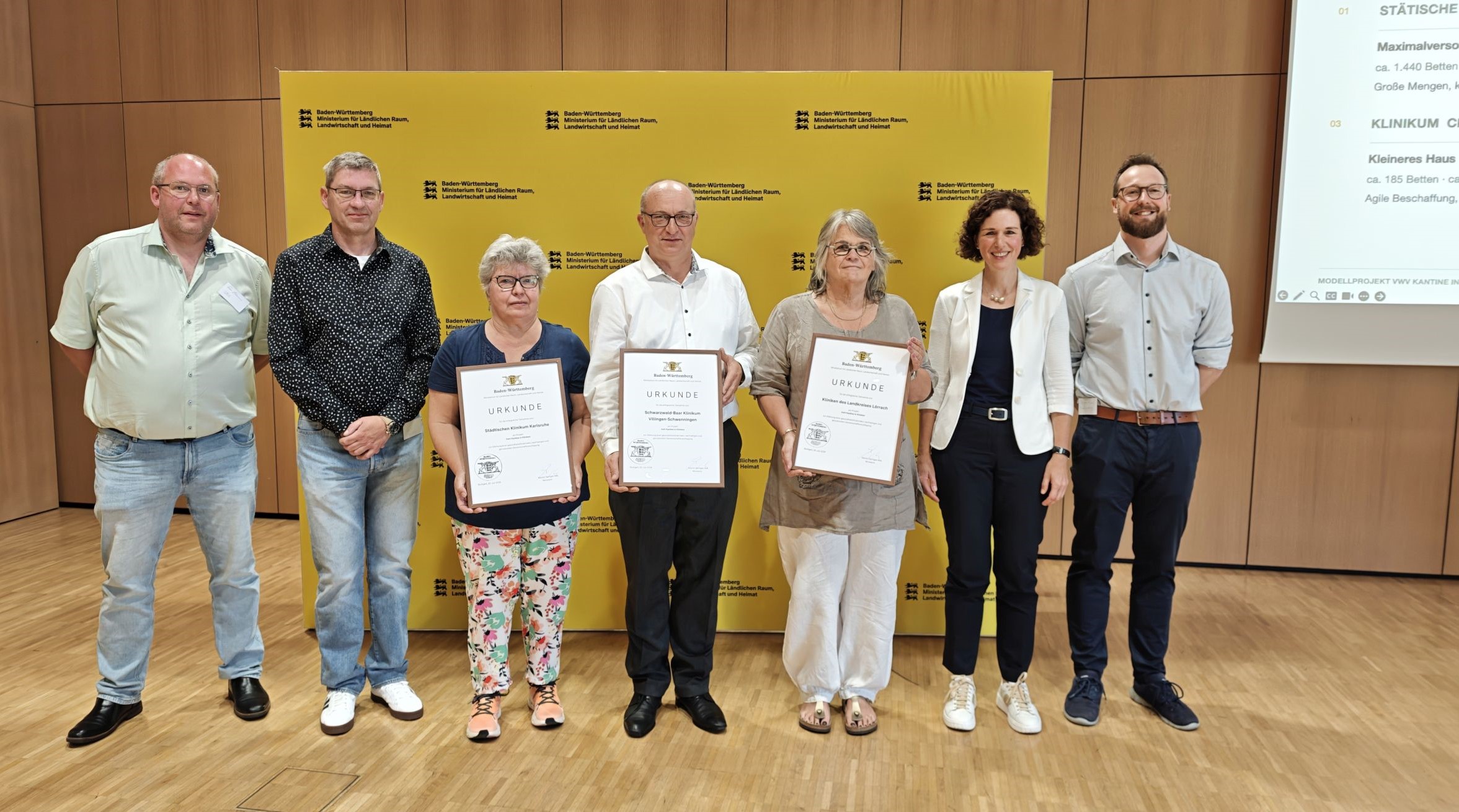 Gruppenfoto mit sieben Personen